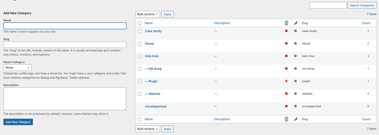 Quan Ly Danh Muc Bai Viet