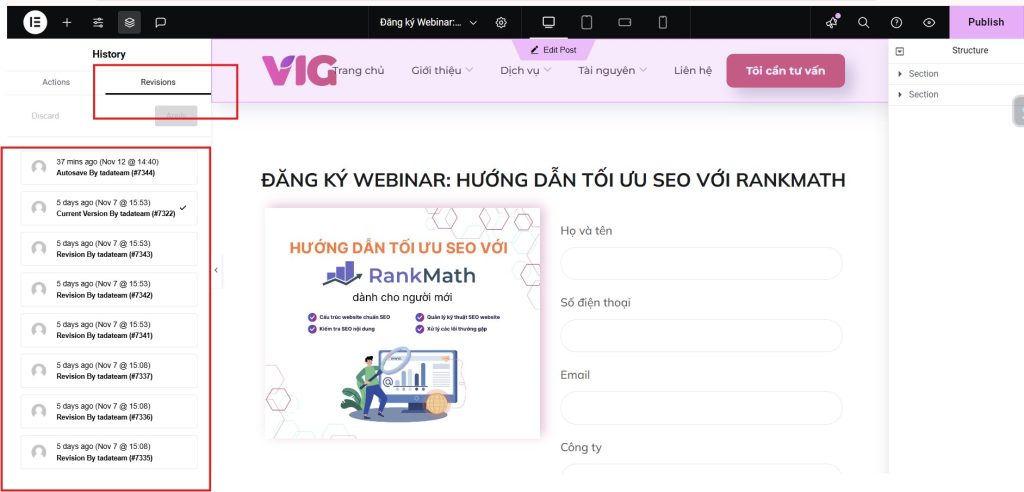Lay Lai Du Lieu Bi Xoa Tren Landing Page