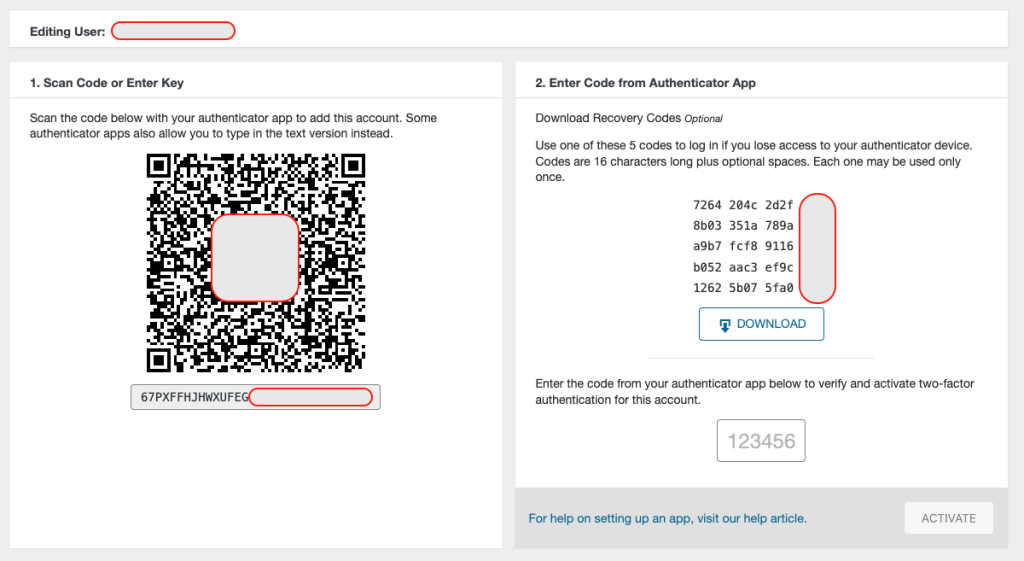 two factor authentication